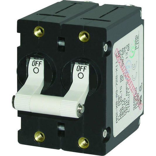 Blue Sea 7295 A-Series Double Pole Toggle - 32A - White - Reel Draggin' Tackle