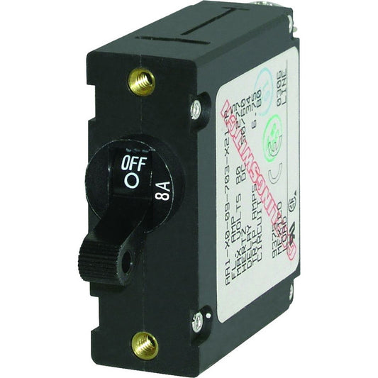 Blue Sea 7347 AC/DC Single Pole Magnetic World Circuit Breaker  -  8 AMP - Reel Draggin' Tackle