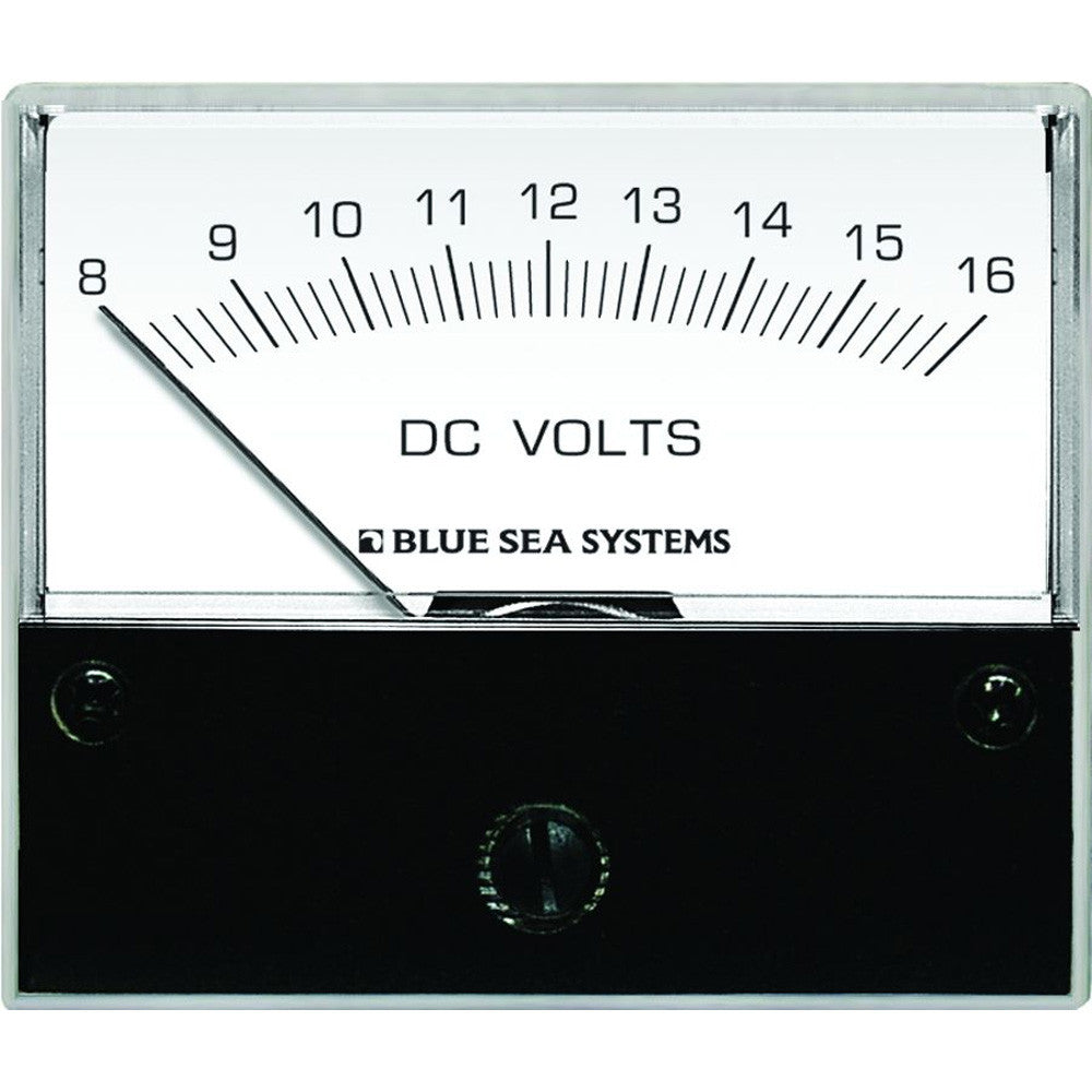 Blue Sea 8003 DC Analog Voltmeter - 2-3/4&#34; Face, 8-16 Volts DC - Reel Draggin' Tackle