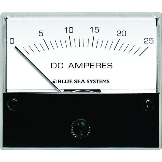 Blue Sea 8005 DC Analog Ammeter - 2-3/4" Face, 0-25 Amperes DC - Reel Draggin' Tackle