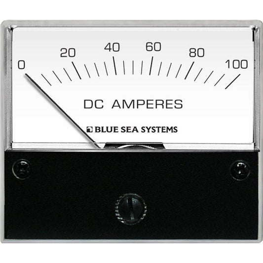 Blue Sea 8017 DC Analog Ammeter - 2-3/4" Face, 0-100 Amperes DC - Reel Draggin' Tackle
