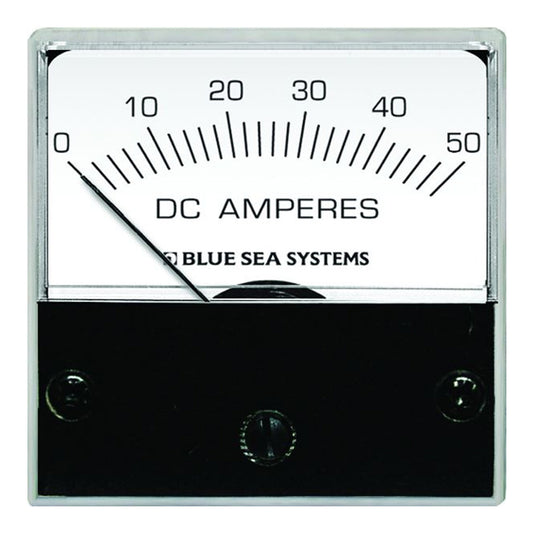 Blue Sea 8041 DC Analog Micro Ammeter - 2" Face, 0-50 Amperes DC - Reel Draggin' Tackle