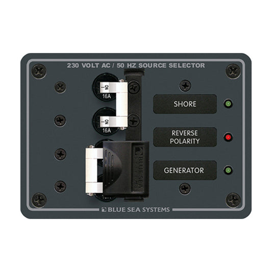 Blue Sea 8132 AC Toggle Source Selector (230V) - 2 Sources - Reel Draggin' Tackle