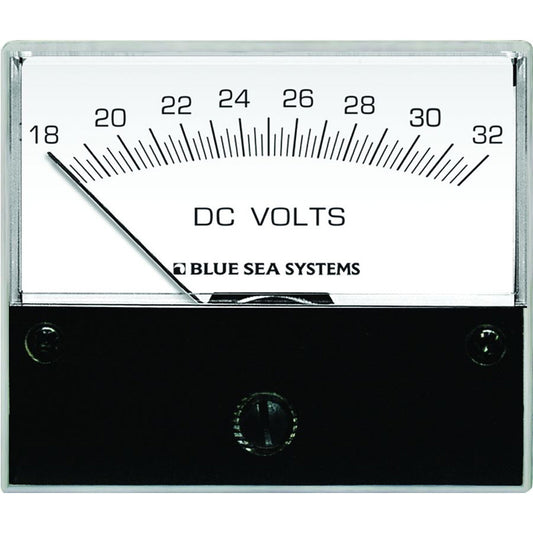 Blue Sea 8240 DC Analog Voltmeter - 2-3/4" Face, 18-32 Volts DC - Reel Draggin' Tackle