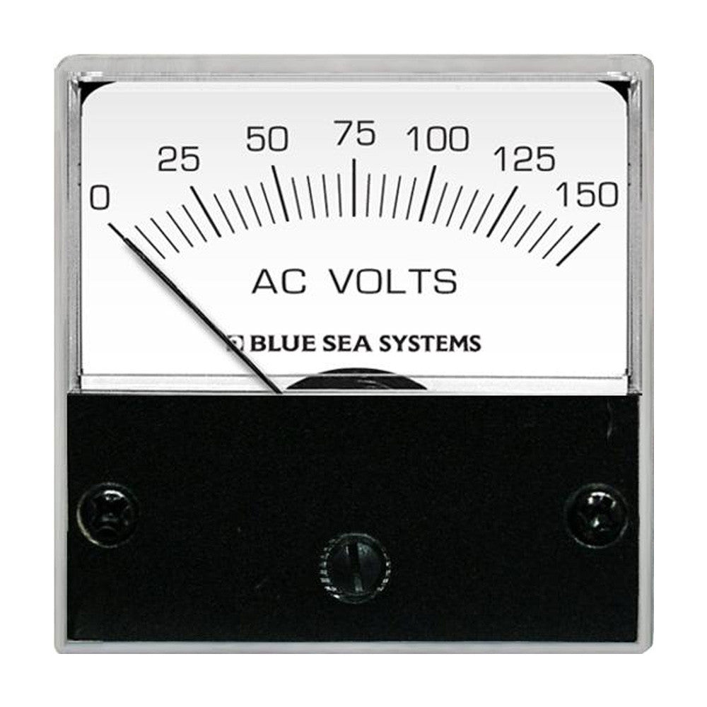 Blue Sea 8244 AC Analog Micro Voltmeter - 2&#34; Face, 0-150 Volts AC - Reel Draggin' Tackle