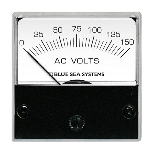 Blue Sea 8244 AC Analog Micro Voltmeter - 2" Face, 0-150 Volts AC - Reel Draggin' Tackle