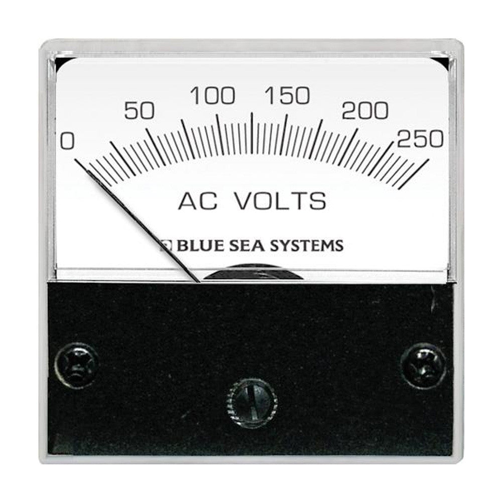 Blue Sea 8245 AC Analog Micro Voltmeter - 2&#34; Face, 0-250 Volts AC - Reel Draggin' Tackle