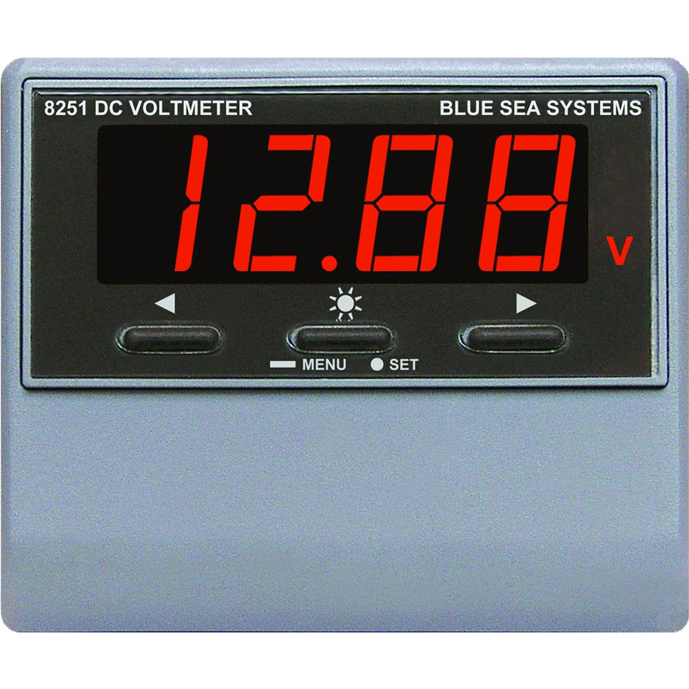 Blue Sea 8251 DC Digital Voltmeter w/Alarm - Reel Draggin' Tackle