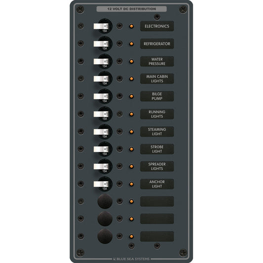 Blue Sea 8376 Panel DC 13 Position Vertical - Reel Draggin' Tackle