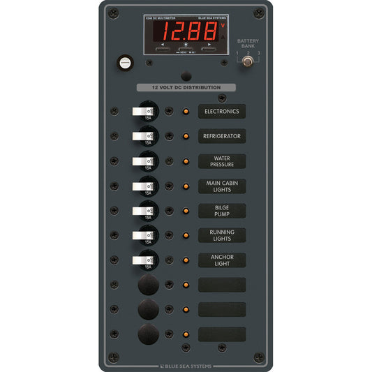Blue Sea 8402 DC 10 Position w/Multi-Function Meter - Reel Draggin' Tackle