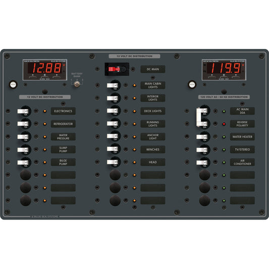 Blue Sea 8408 AC Main + 6 Positions / DC Main + 18 Positions - Reel Draggin' Tackle