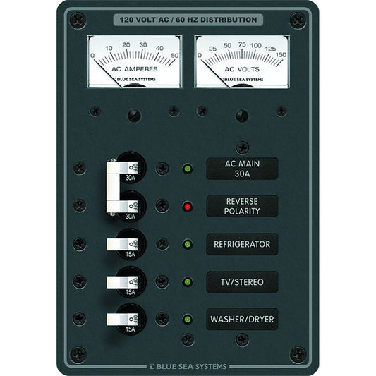 Blue Sea 8409 AC Main + 3 Positions - White - Reel Draggin' Tackle