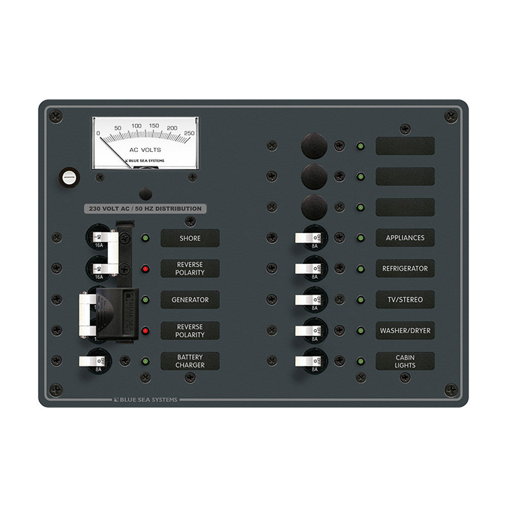 Blue Sea 8562 AC Toggle Source Selector (230V) - 2 Sources + 9 Positions - Reel Draggin' Tackle