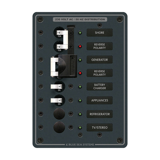 Blue Sea 8567 AC Toggle Source Selector (230V) - 2 Sources + 4 Positions - Reel Draggin' Tackle
