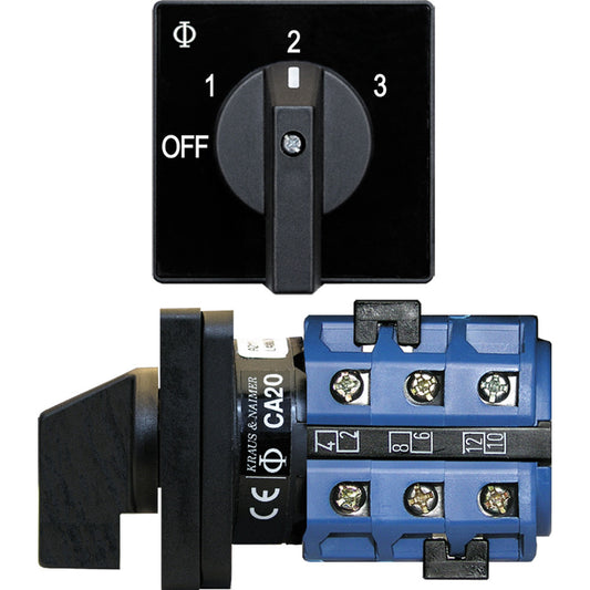 Blue Sea 9010 Switch, AV 120VAC 32A OFF +3 Positions - Reel Draggin' Tackle