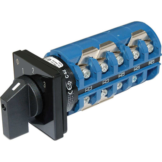 Blue Sea 9077 Switch, AC 240VAC 63A OFF +3 Positions - Reel Draggin' Tackle