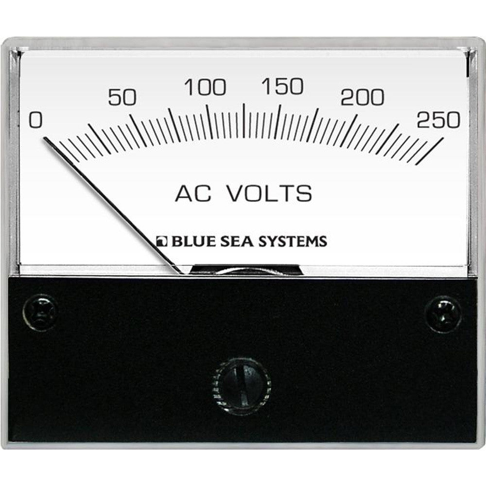 Blue Sea 9354 AC Analog Voltmeter 0-250 Volts AC - Reel Draggin' Tackle