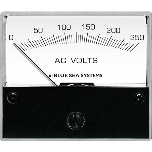 Blue Sea 9354 AC Analog Voltmeter 0-250 Volts AC - Reel Draggin' Tackle