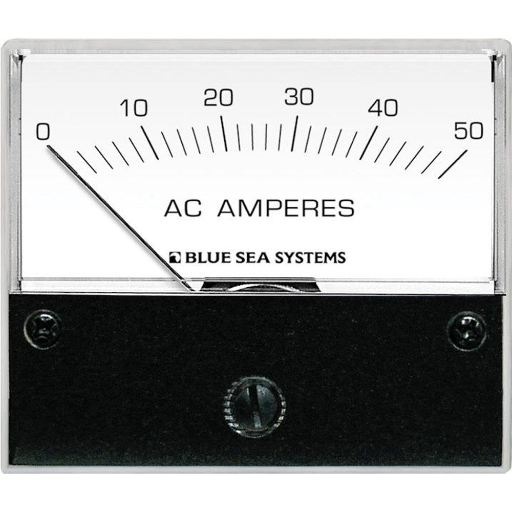 Blue Sea 9630 AC Analog Ammeter  0-50 Amperes AC - Reel Draggin' Tackle