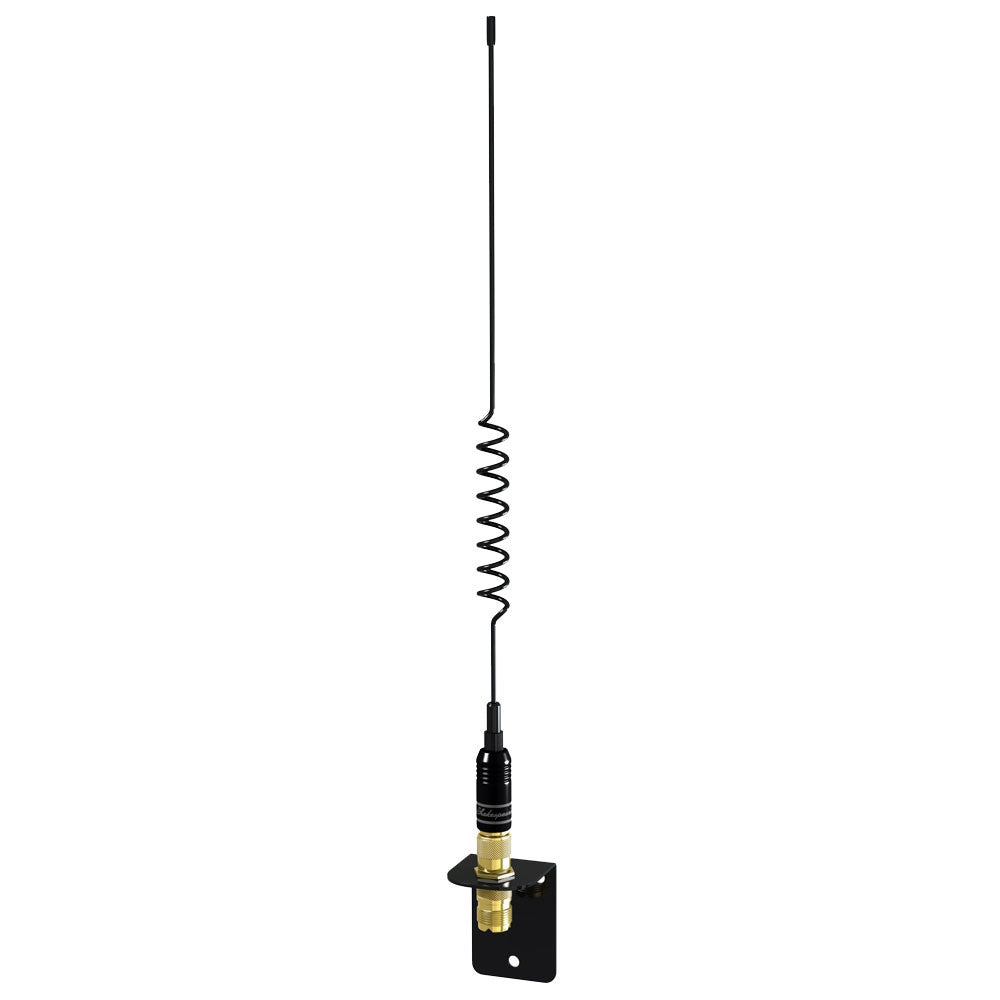 Shakespeare VHF 15in 5216 SS Black Whip Antenna - Bracket Included - Reel Draggin' Tackle