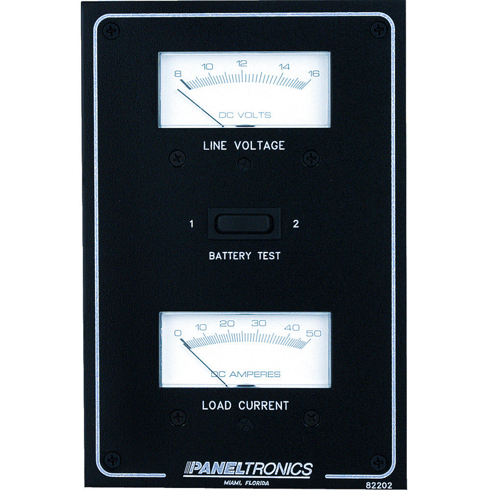 Paneltronics Standard DC Meter Panel w/Voltmeter & Ammeter - Reel Draggin' Tackle