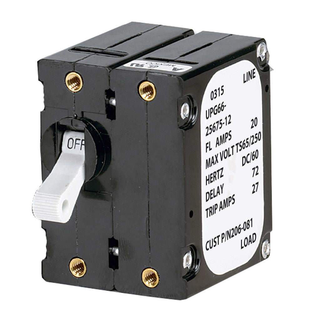 Paneltronics 'A' Frame Magnetic Circuit Breaker - 15 Amps - Double Pole - Reel Draggin' Tackle