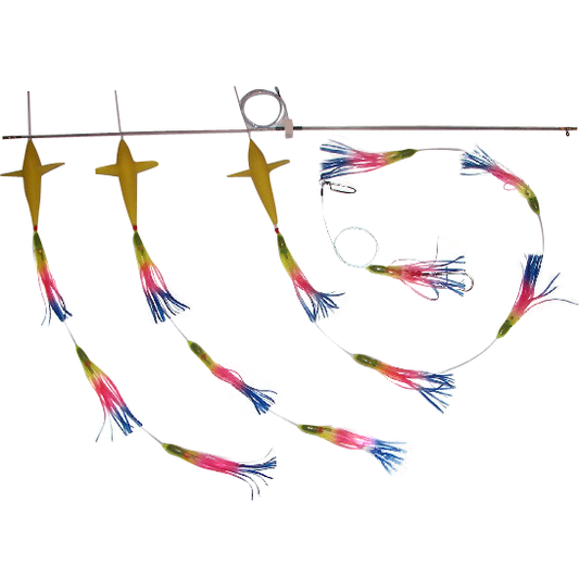 Spreader Bars -5 inch Skirt Squid BIRD Bars - Reel Draggin' Tackle - 1