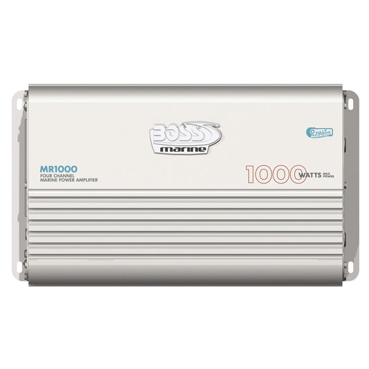 Boss Audio MR1000 Marine Power Amplifier 4-Channel MOSFET Bridgeable - Reel Draggin' Tackle