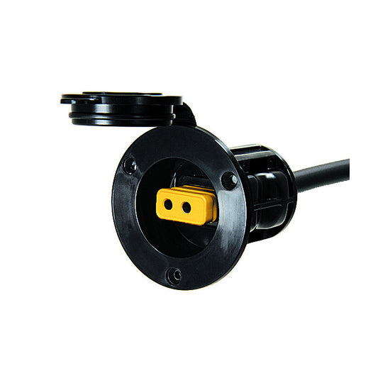 Cannon Flush Mount Power Port - Black - Reel Draggin' Tackle