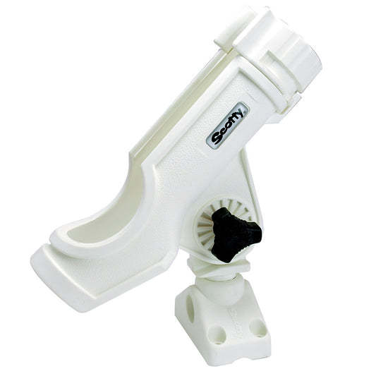 Scotty Powerlock Rod Holder White w/241 Side/Deck Mount - Reel Draggin' Tackle