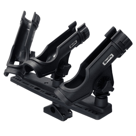 Scotty Triple Rod Holder w/3 230 Power Lock Rod Holders - Reel Draggin' Tackle