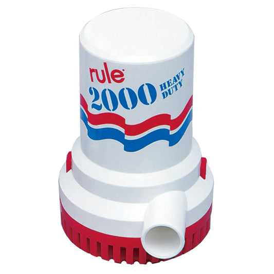 Rule 2000 GPH Non-Automatic Bilge Pump - 32v - Reel Draggin' Tackle