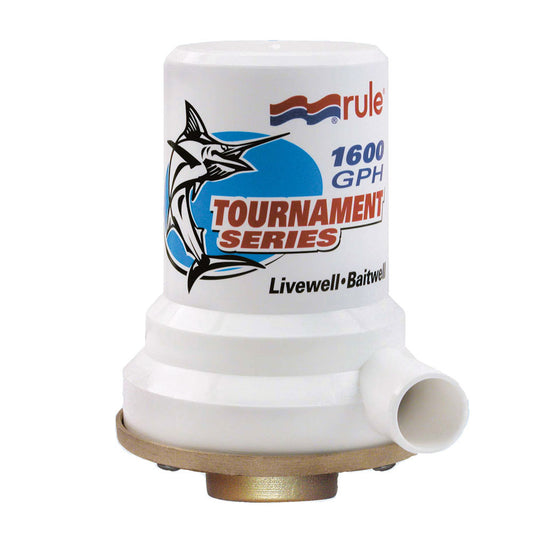 Rule Tournament Series Bronze Base 1600 GPH Livewell Pump - Reel Draggin' Tackle