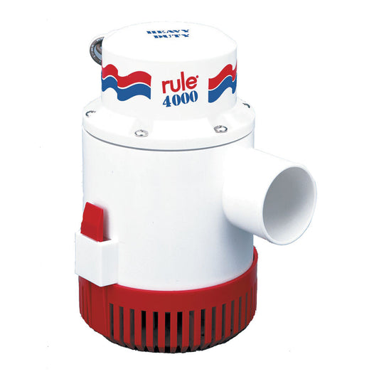 Rule 4000 Non-Automatic Bilge Pump - 12V - Reel Draggin' Tackle