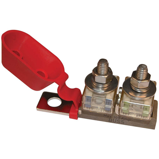 Blue Sea 2151 Terminal Fuse Block - 3/8" Mounting Hole - 2 Terminal Studs - Reel Draggin' Tackle