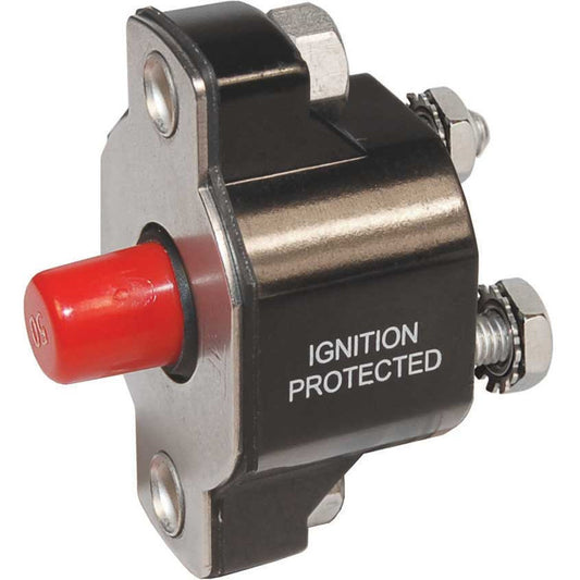 Blue Sea 2143 Medium Duty Push Button Reset-Only - 60A - Reel Draggin' Tackle