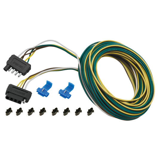 Wesbar 25 ft. 5-Wire Wishbone Flat Wiring Harness Kit - Reel Draggin' Tackle