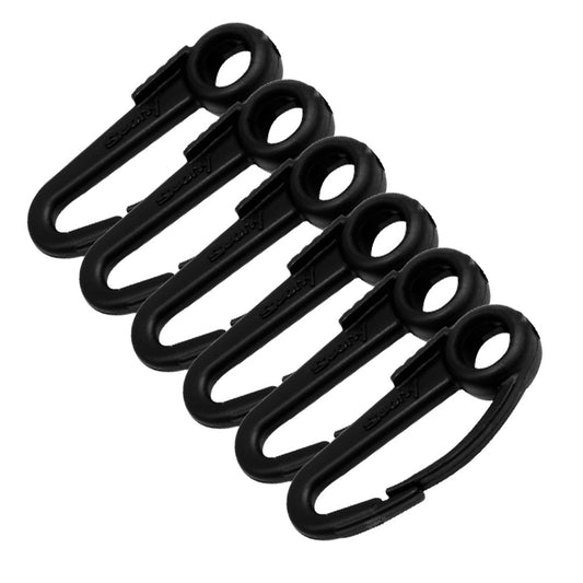 Scotty Nylon Snap Hook Black 6-Pack - Reel Draggin' Tackle
