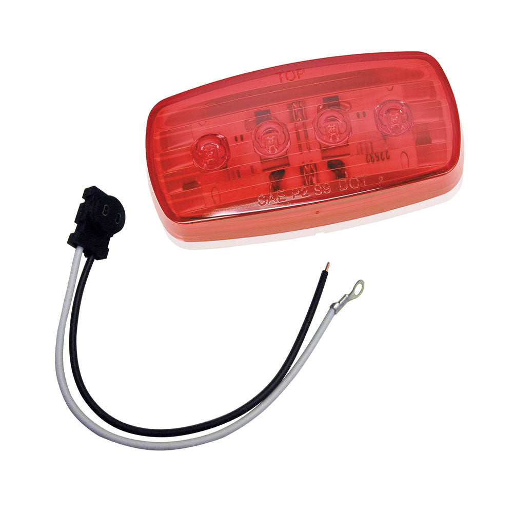 Wesbar LED Clearance/Side Marker Light - Red #58 w/Pigtail - Reel Draggin' Tackle