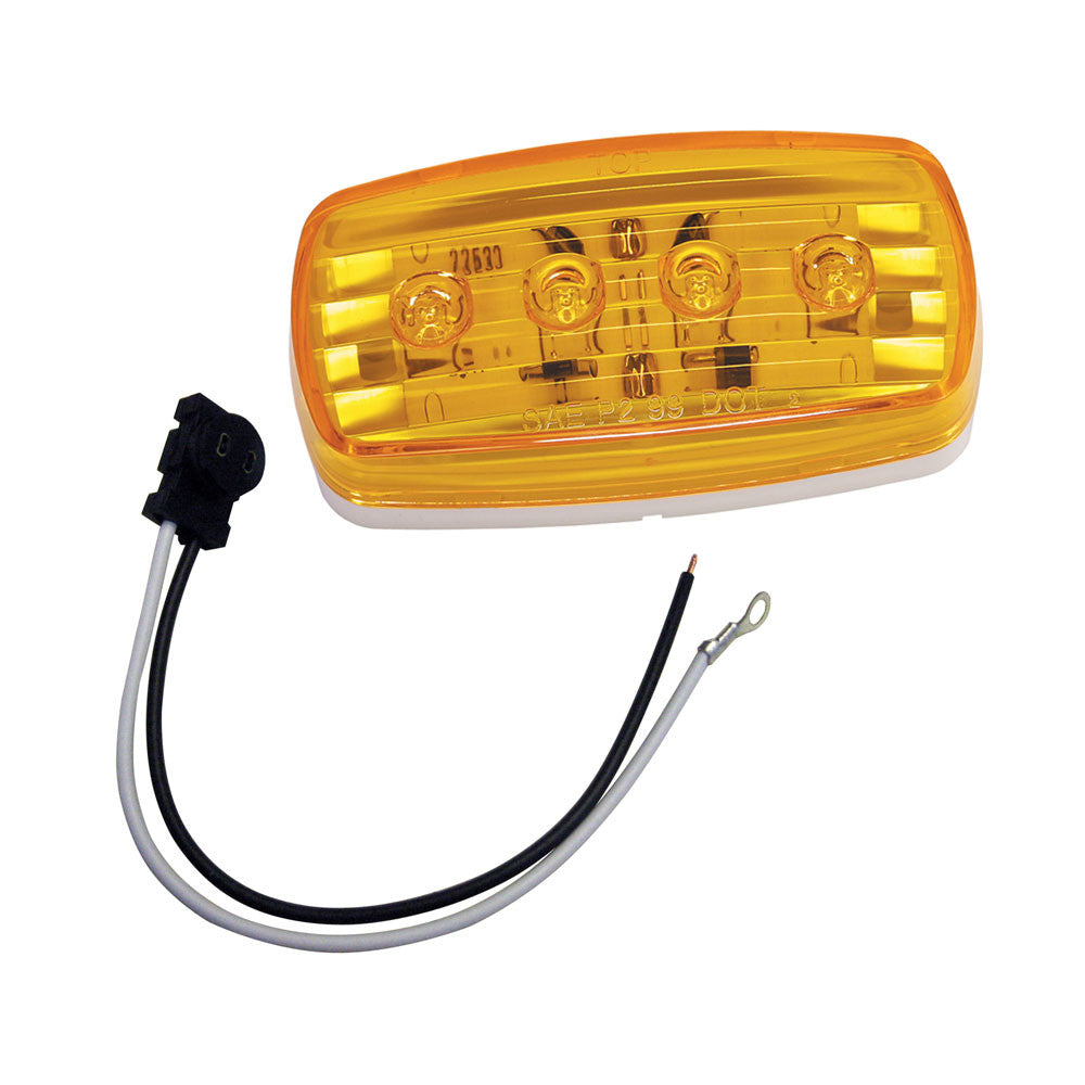 Wesbar LED Clearance/Side Marker Light - Amber #58 w/Pigtail - Reel Draggin' Tackle