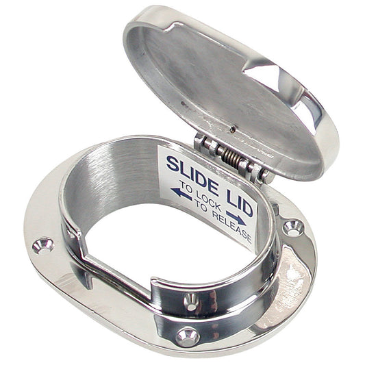 Whitecap Chain & Rope Deck Pipe 3-7/8" x 2-1/2" Opening - Reel Draggin' Tackle