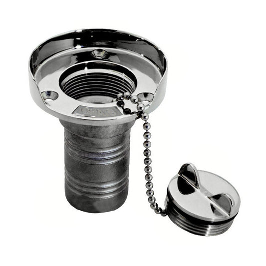 Whitecap Gas Hose Deck Fill w/Splash Guard - 1-1/2" Chain - Reel Draggin' Tackle
