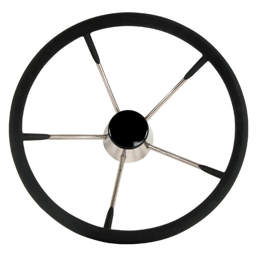 Whitecap Destroyer Steering Wheel - Black Foam - 13-1/2" Diameter - Reel Draggin' Tackle