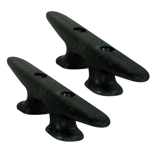 Whitecap Black Nylon Cleat 8" Pair - Reel Draggin' Tackle