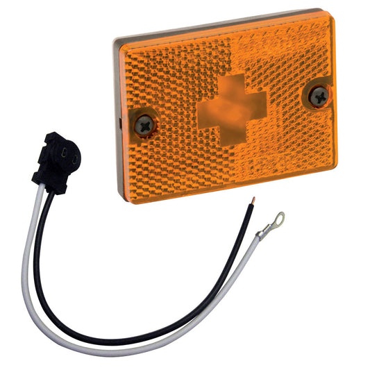 Wesbar Amber Sidemarker Clearance Light w/18" Pigtail - Reel Draggin' Tackle