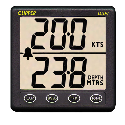 Clipper Duet Instrument Depth Speed Log w/Transducer - Reel Draggin' Tackle