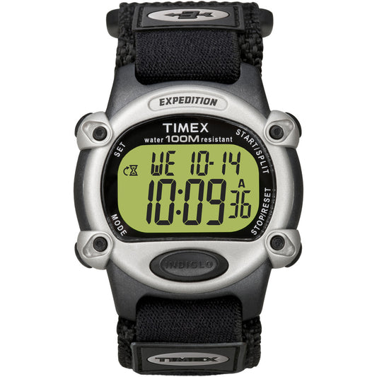 Timex Expedition Mens Chrono Alarm Timer Silver/Black - Reel Draggin' Tackle