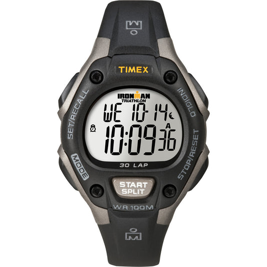 Timex Ironman Triathlon 30 Lap Mid Size Grey/Black - Reel Draggin' Tackle