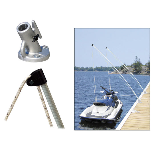 Dock Edge Economy Mooring Whip 8ft 2000 LBS up to 18ft - Reel Draggin' Tackle