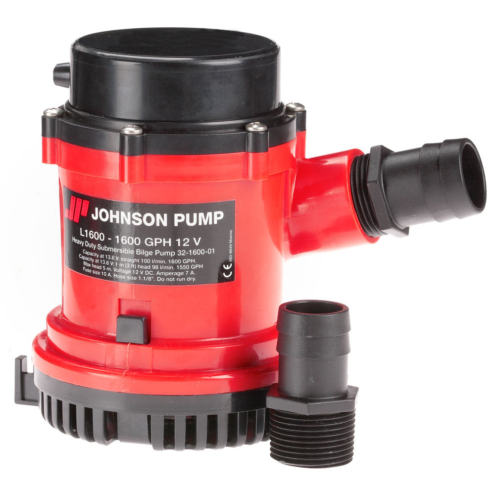 Johnson Pump 4000 GPH Bilge Pump 1-1/2&#34; Discharge Port 12V - Reel Draggin' Tackle